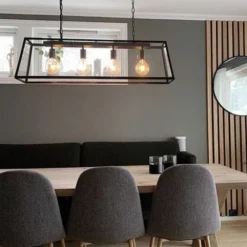 Dovre taklampe 100cm sort