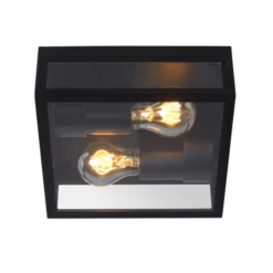 Dukan utelampe tak IP65 22cm sort