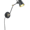 Edward leselampe vegg 25cm sort
