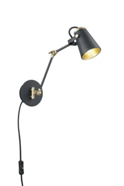 Edward leselampe vegg 25cm sort