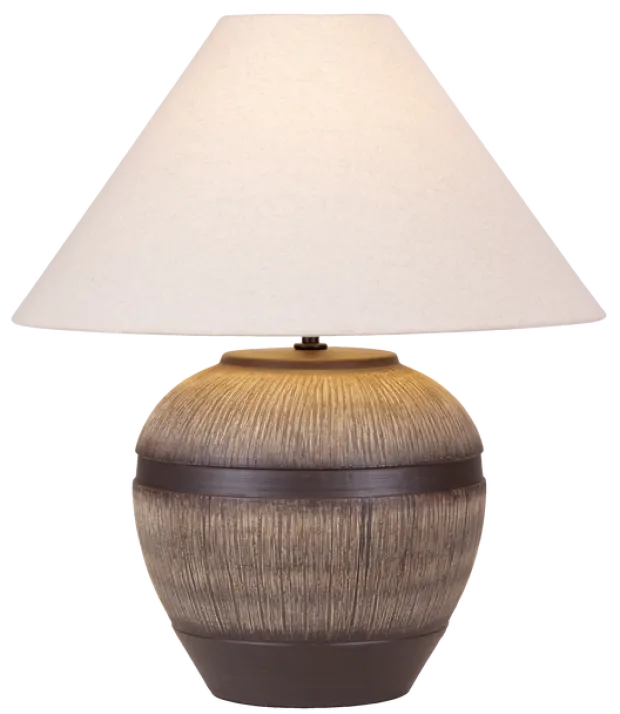 Eira bordlampe med skjerm 58cm brun/hvit