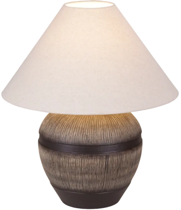 Eira bordlampe med skjerm 58cm brun/hvit