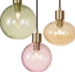 Elara taklampe rektangel 7lys 87cm flerfarget
