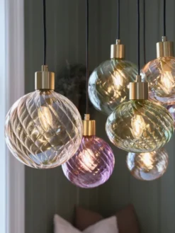 Elara taklampe rektangel 7lys 87cm flerfarget