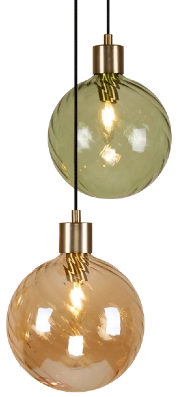 Elara taklampe rondell 5lys 40cm flerfarget