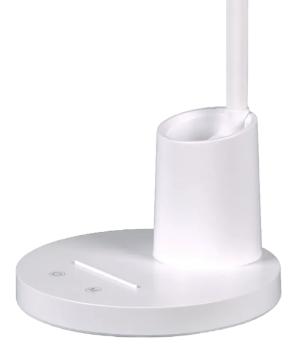 Elias LED oppladbar bordlampe 41cm hvit