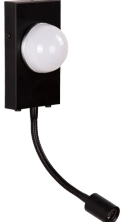 Elma LED vegglampe med lesearm 20cm hvit