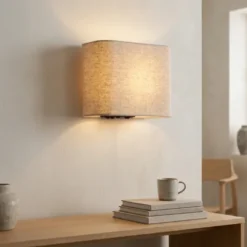 Elma vegglampe 20cm grå