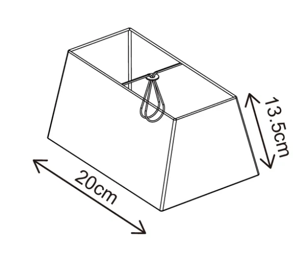 Erle II skjerm rektangel 20cm grå