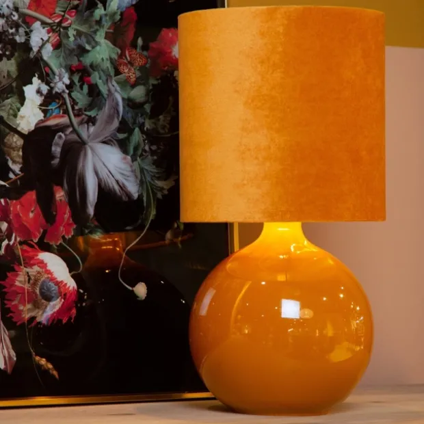 Esterad bordlampe 47cm oransje