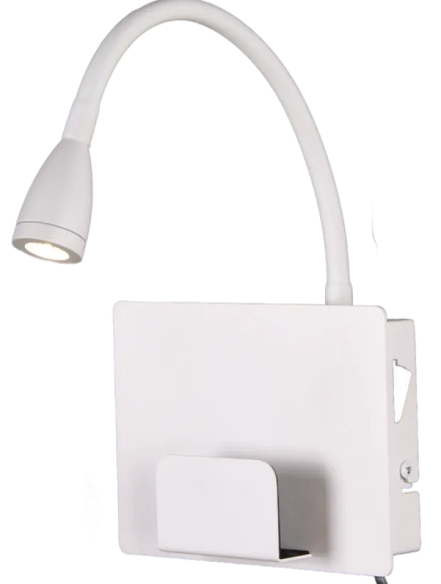 Farris LED leselampe vegg 35cm hvit
