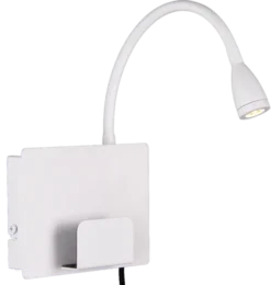 Farris LED leselampe vegg 35cm hvit