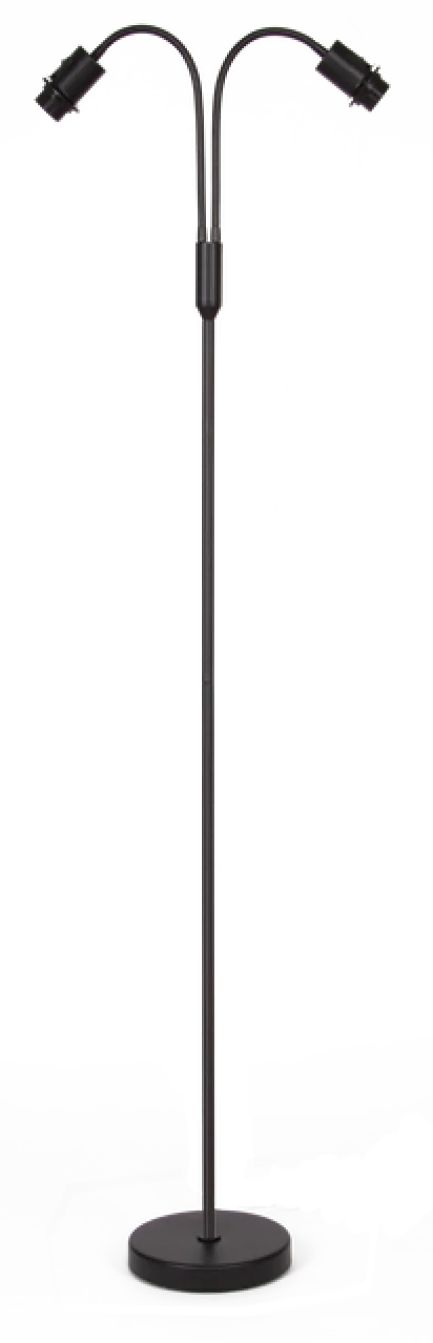 Felicia Duo gulvlampe uten skjermer 2lys 150cm sort