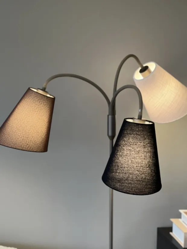Felicia Trio gulvlampe uten skjermer 3lys 150cm brun