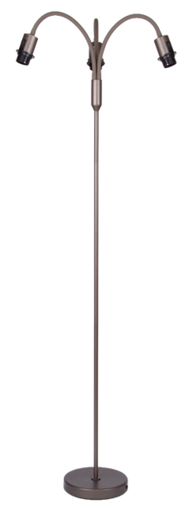 Felicia Trio gulvlampe uten skjermer 3lys 150cm brun