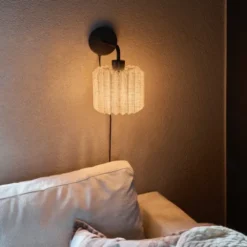 Fleur vegglampe 28,5cm sort