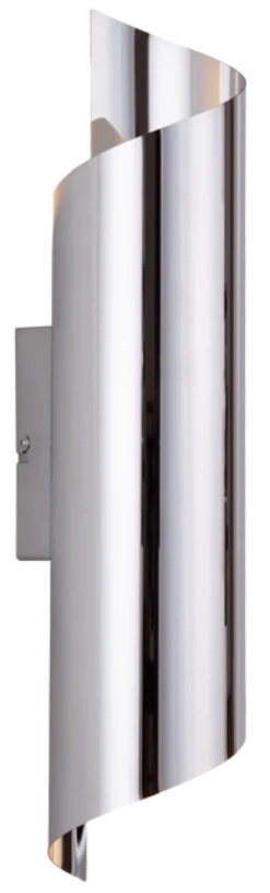 Flow vegglampe 2lys krom