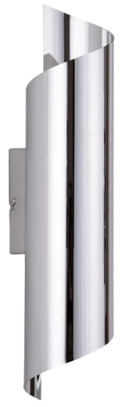 Flow vegglampe 2lys krom