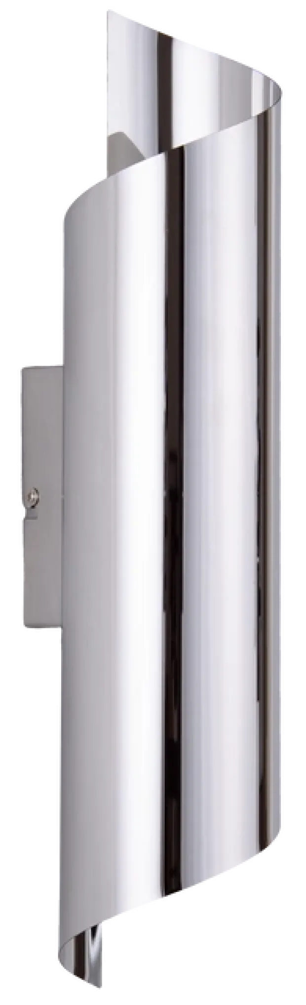 Flow vegglampe 2lys krom