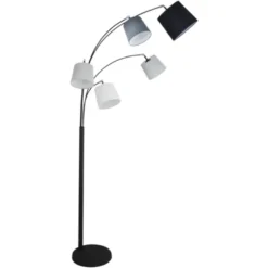 Foggy gulvlampe 5lys 200cm sort