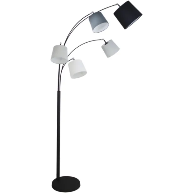 Foggy gulvlampe 5lys 200cm sort