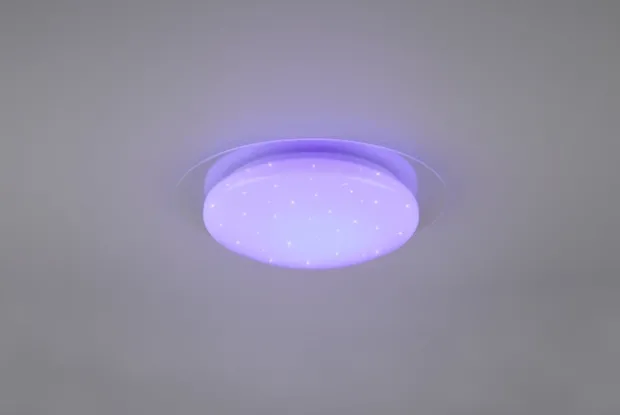 Frodeno LED plafond baderomslampe IP44 35cm RGBW hvit