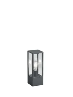 Garonne utelampe stolpe IP44 40cm grå