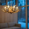 Gevir II taklampe 70cm brun
