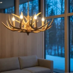Gevir II taklampe 70cm brun