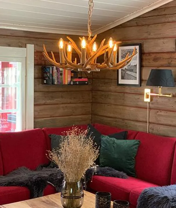 Gevir II taklampe 70cm brun