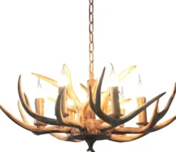 Gevir II taklampe 70cm brun