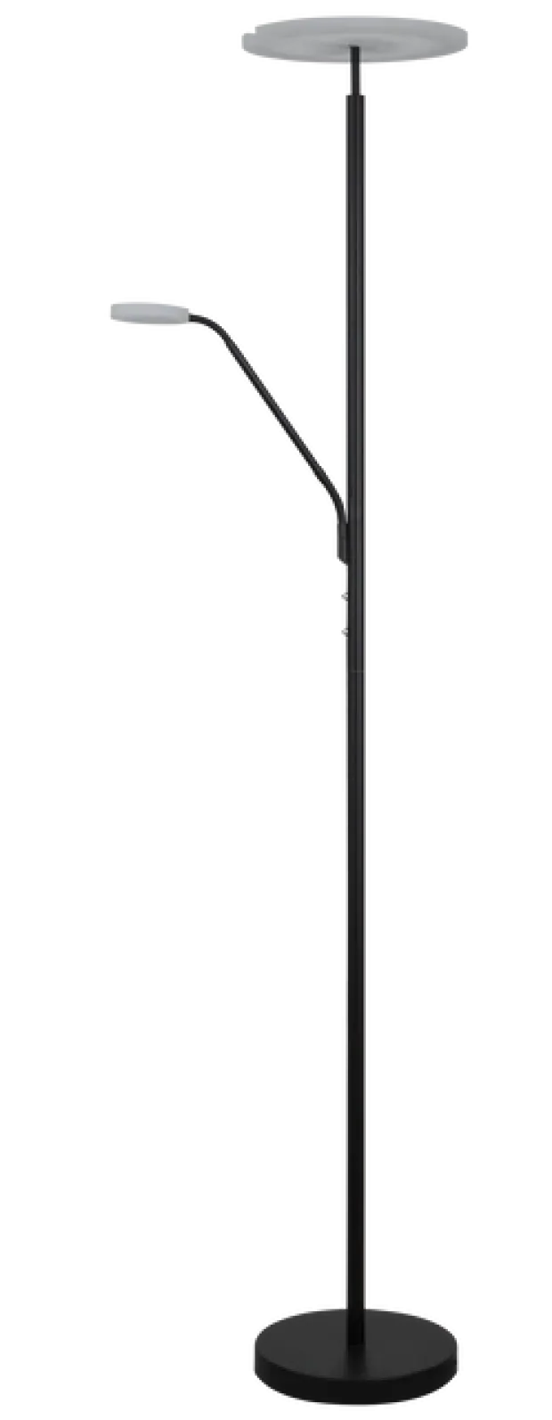 Glasgow LED uplight 2lys 190cm sort