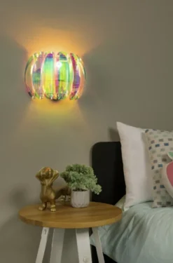 Glinstar vegglampe 30cm flerfarget