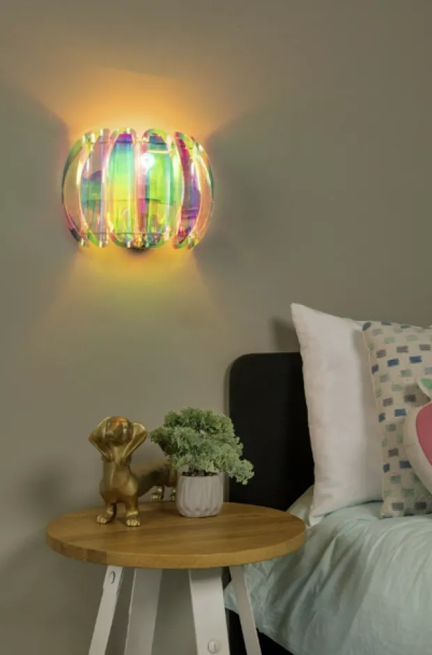 Glinstar vegglampe 30cm flerfarget