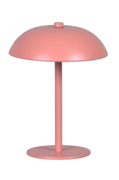 GlowGo LED oppladbar bordlampe 20,5cm rosa