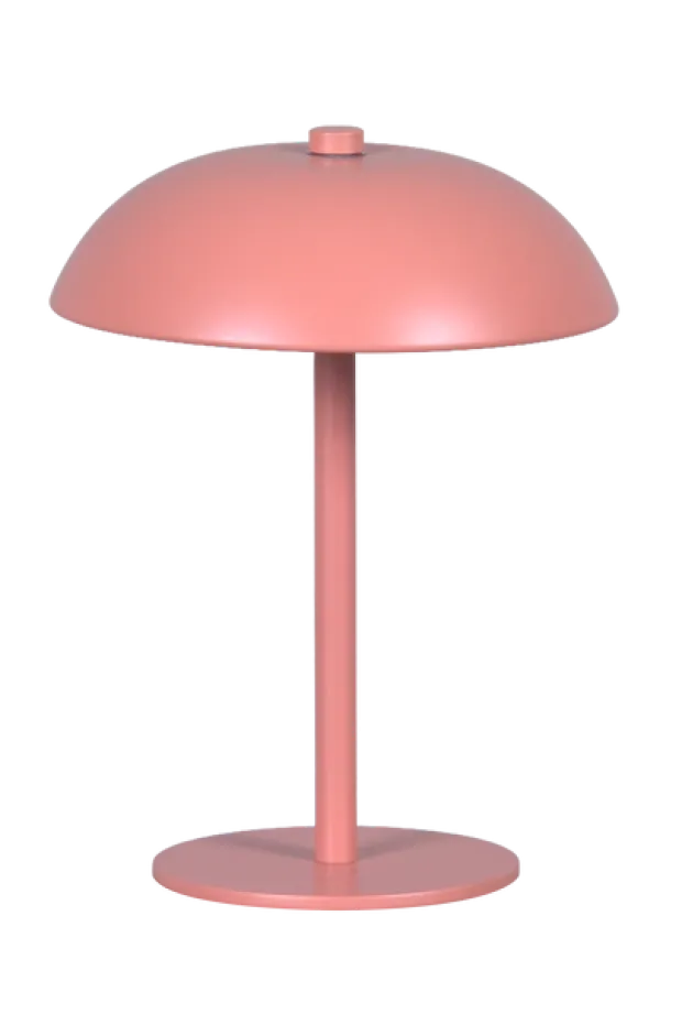 GlowGo LED oppladbar bordlampe 20,5cm rosa