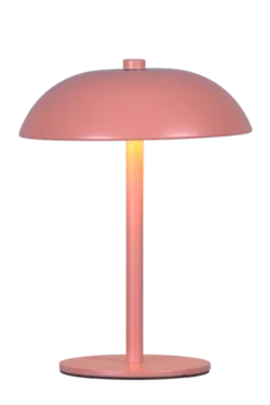 GlowGo LED oppladbar bordlampe 20,5cm rosa