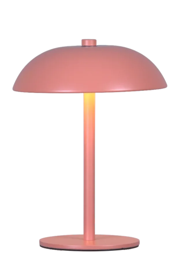 GlowGo LED oppladbar bordlampe 20,5cm rosa