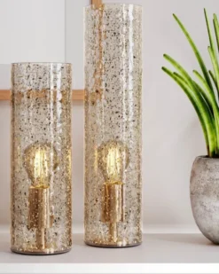 Golden bordlampe 40cm gull