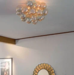 Gross plafond taklampe 50cm amber