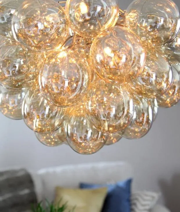 Gross taklampe 50cm amber