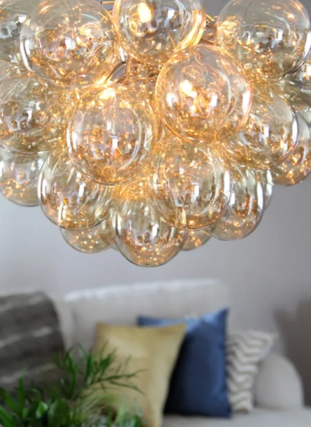 Gross taklampe 50cm amber