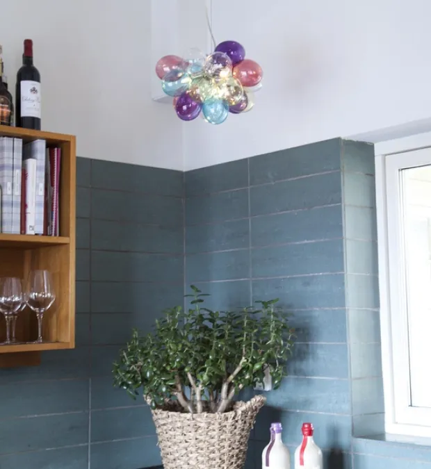 Gross taklampe 30cm flerfarget