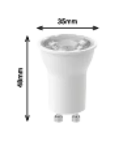 GU10 mini 3,5W ND 430lm hvit