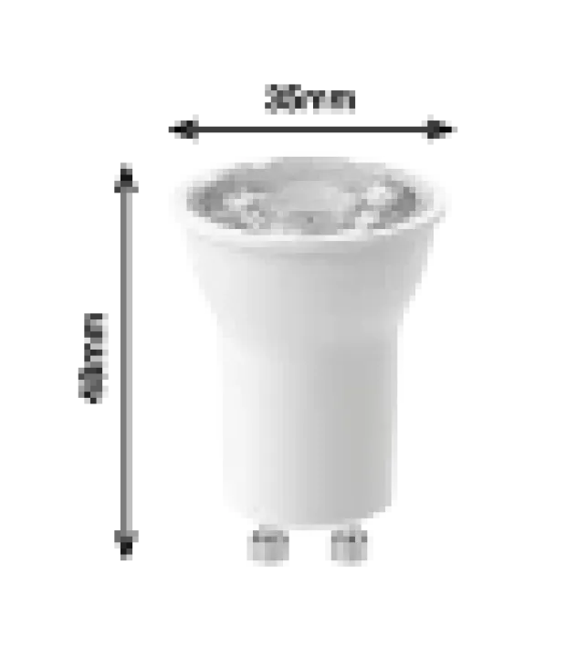 GU10 mini 3,5W ND 430lm hvit