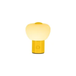 Gustav LED oppladbar bordlampe 9,5cm gul