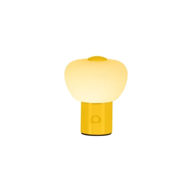 Gustav LED oppladbar bordlampe 9,5cm gul