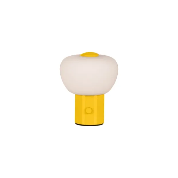 Gustav LED oppladbar bordlampe 9,5cm gul