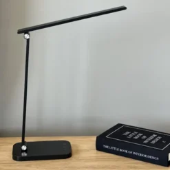 Harriet LED skrivebordslampe 39cm sort