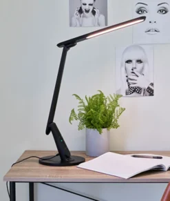 Harris LED skrivebordslampe 53,3cm sort